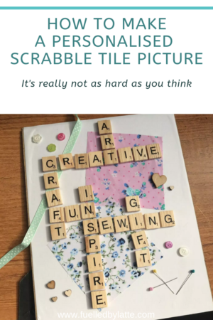 How to make a Scrabble Tile Picture I’ve loved Scrabble tile pictures ever since they became popular a few years ago. There are many people online who sell them but they are so easy to make yourself and great fun too.