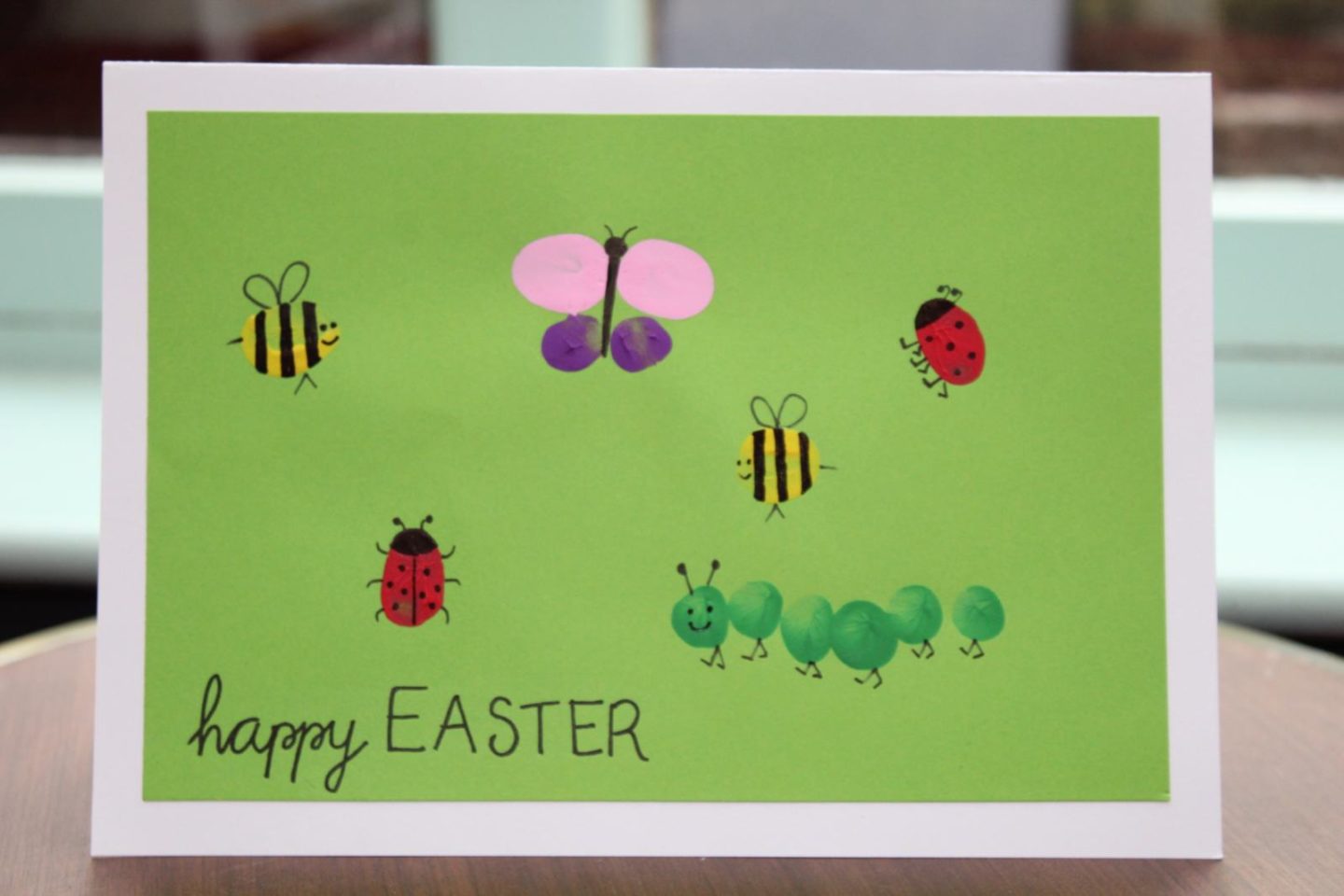 Cute Finger Print Easter Cards