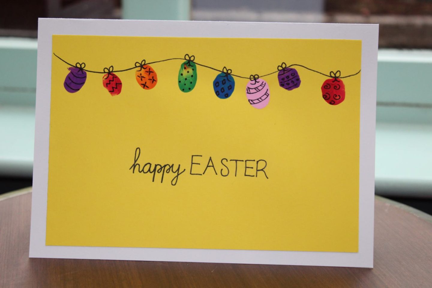 Cute Finger Print Easter Cards