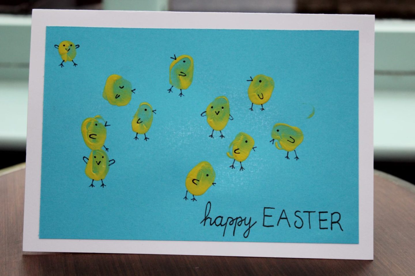 Cute Finger Print Easter Cards