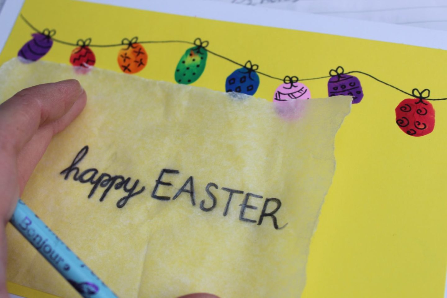 Cute Finger Print Easter Cards