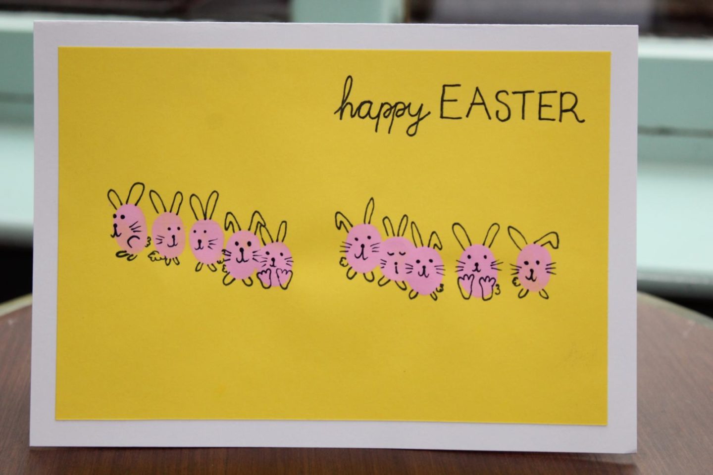 Cute Finger Print Easter Cards