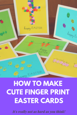 Cute Finger Print Easter Cards