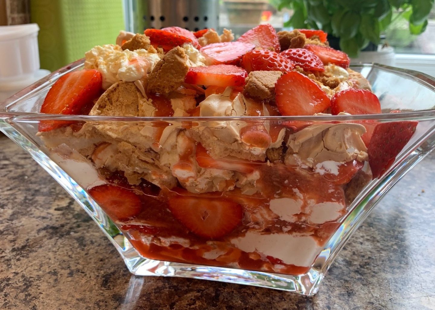 Rhubarb, Strawberry and Ginger Eton Mess