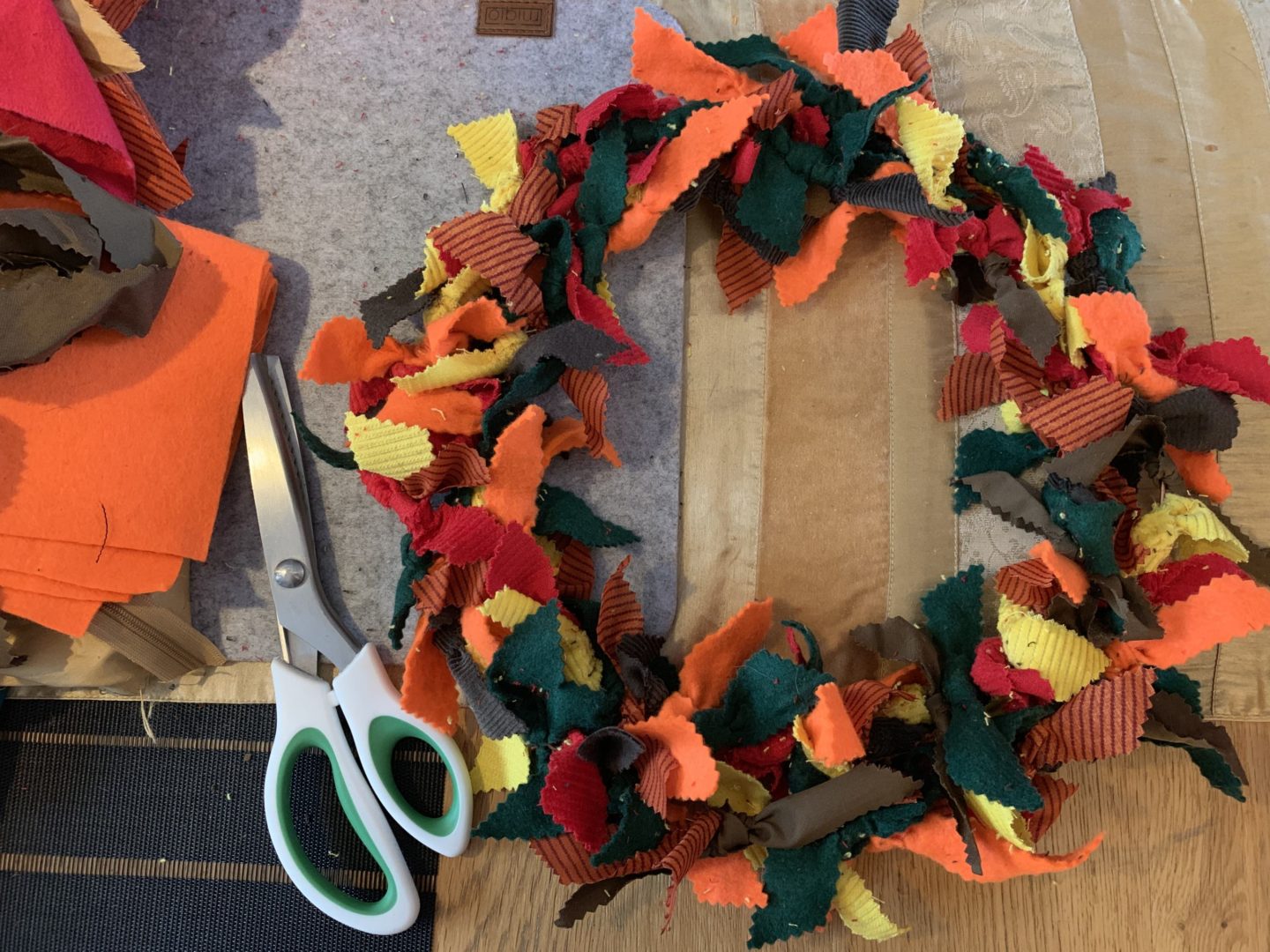 Autumn Rag Wreath